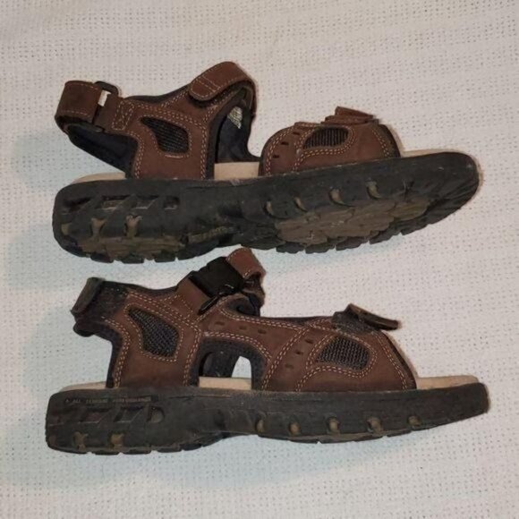 Alpine Sz. 8 Brown Leather Fisherman Adjustable Sandals - Picture 3 of 9